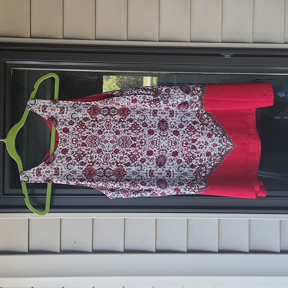 Max Studio Printed Flowy Top
